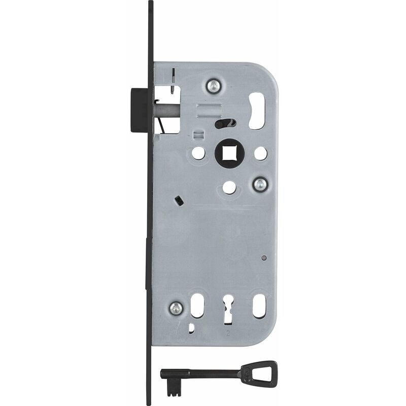 Solido - Einstemmschloss 300 bb dm 50 Nuss 8,5 Stahl schwarz lackiert ÖNorm