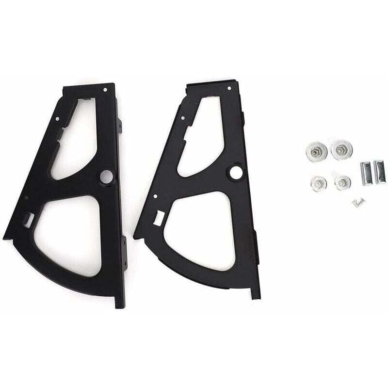 SNQ - Einstöckiger Schuhschrank mit Klapprahmen, Scharniere für Schubladen, Schwarz für Schuhschrank mit Montagezubehör