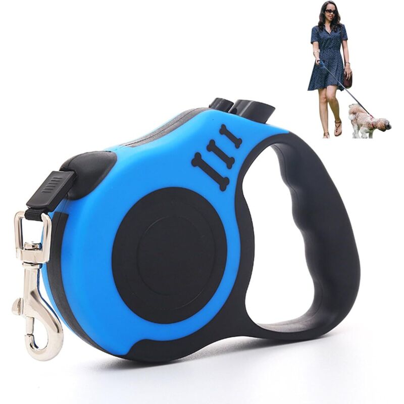 Csparkv - Einziehbare Hundeleine, 5 Meter Einziehbare Hundeleine, Einziehbare Hundeleine, für kleine und mittelgroße Hunde bis 15 kg, für Training
