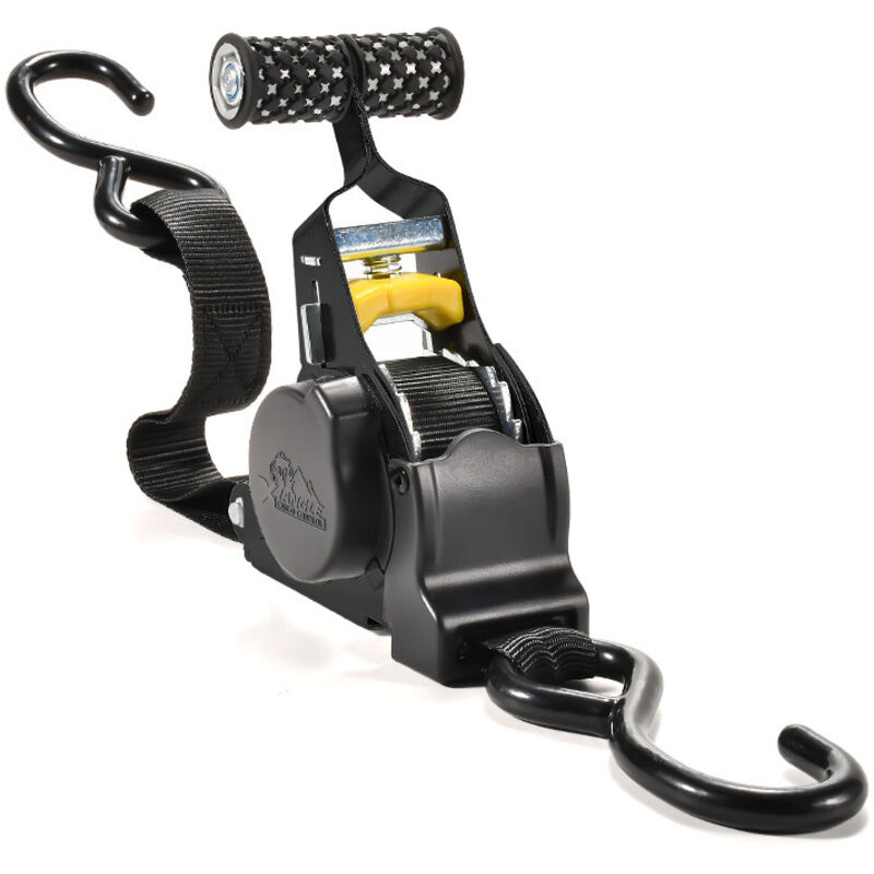 einziehbare Ratschen-Spanngurte, automatische Ratschengurte, 680 kg Bruchfestigkeit, 3,3 m sichere S-Haken, Spanngurte für Motorräder, Kajaks und LKWs