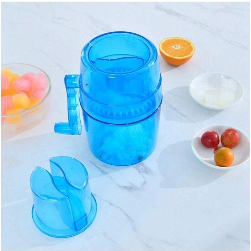 Eiscrusher für Zuhause, Eismaschine, Schneekegelmaschine für Kinder und Erwachsene, blau, 1 Stück