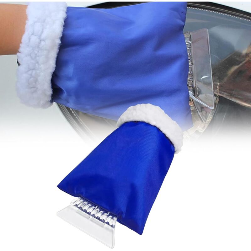 Eiskratzer mit Handschuh fürs Auto, Eiskratzer fürs Auto, Auto-Windschutzscheiben-Schaber, Auto-Schneekratzer, Frost-Rakel,