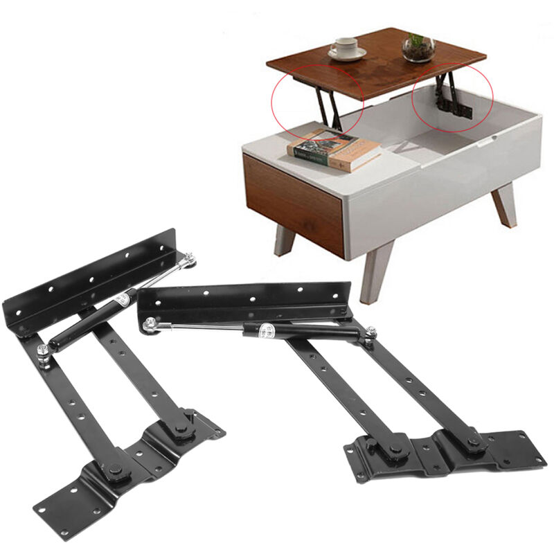 1 Paar Möbelscharnierfeder Klapp Lift Up Feder Scharniere Couchtisch Mechanismus Hardware Top Hebegestell für Hardware Möbel Tisch - Ej.life