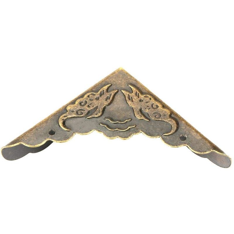 Ej.life - 12 Stücke Antike Messing Ecke Dekorative Protector für Schmuck Schmuckschatulle Brust Geschenk Wein Holzkiste Buch Scrapbook Fotoalbum Menüs