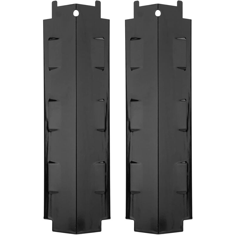 Ej.life - 2 Stück Gasgrill-Heizplatte, Edelstahl-Heizplattenschild, Hitzezelte Deflektor-Brenner-Abdeckung Ersatz für Grillzubehör Zubehör für