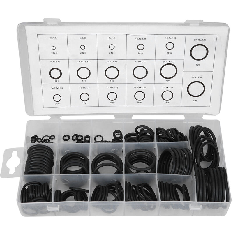 Ej.life - 22 Stück O-Ring mit hoher Temperaturbeständigkeit, Gummi-O-Ring mit hoher Druckbeständigkeit, O-Ring-Abdichtung für Baumaschinen für Luft