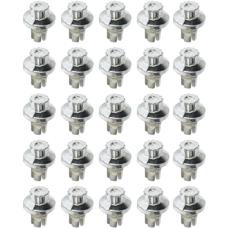 25 Stück Felgennieten Lippenmuttern für Felgen der ah Ds-Serie, Kopfschrauben, Bolzen, Reifen - Ej.life