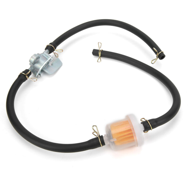 Ej.life - 6-mm-Inline-Kraftstofftankhahn-Filterrohr mit Benzinhahn-Schalter-Absperrventil Universal für ATVs Dirt Bike