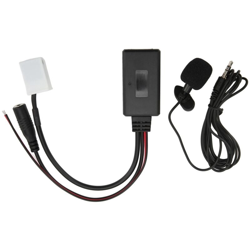 Ej.life - Bluetooth Audio Kabel, 12Pin Autoradio RD4 Bluetooth Musik Aux Audio Kabel Adapter Ersatz für Citroen C2 C3 C4 C5 C6 C8(Mit Mikrofon)