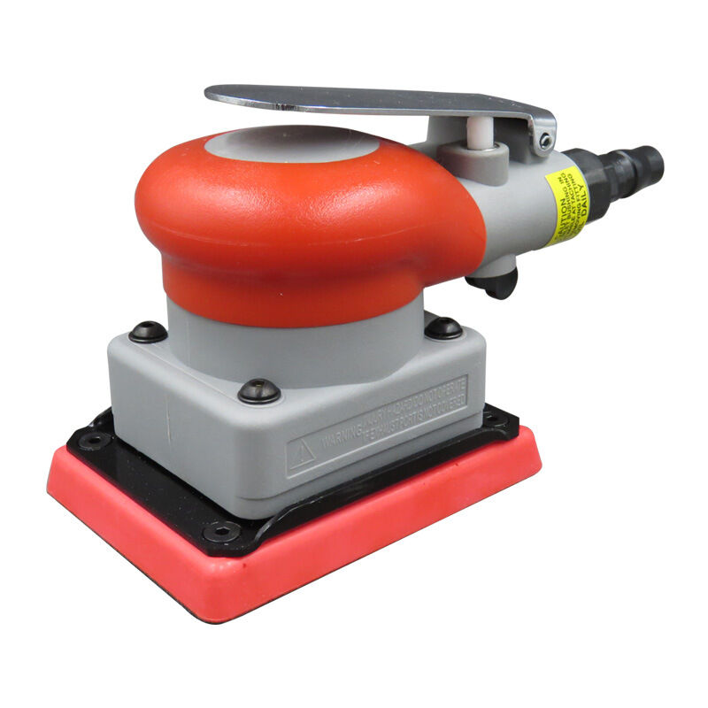 Druckluft Schwingschleifer, Air Square Orbit Finishing Sander, Profi Pneumatischer Schwingschleifer Legierter Stahl Air Palm Sanding Sandpapier