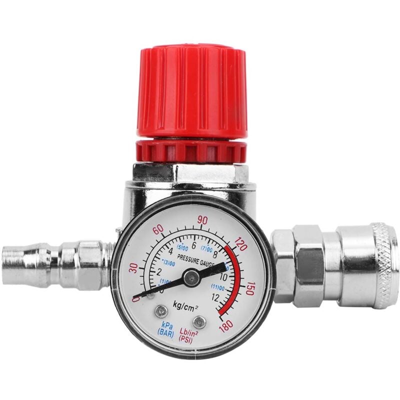 Ej.life - Herkules Kompressor Ersatzteile,Druckregler Kompressor,Druckregler-Schalter-Steuerventil-Messgerät Mit Malefemale-Stecker Für Luft
