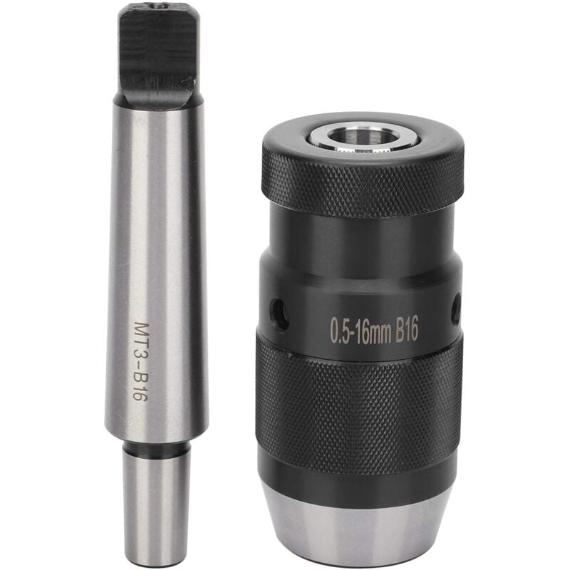 Ej.life - MK3-B16 0,5-16mm Bohrfutteraufnahme Für Säulenbohrmaschine Schnellspannbohrfutter Morsekegel-Schnellspannvorrichtung passend für