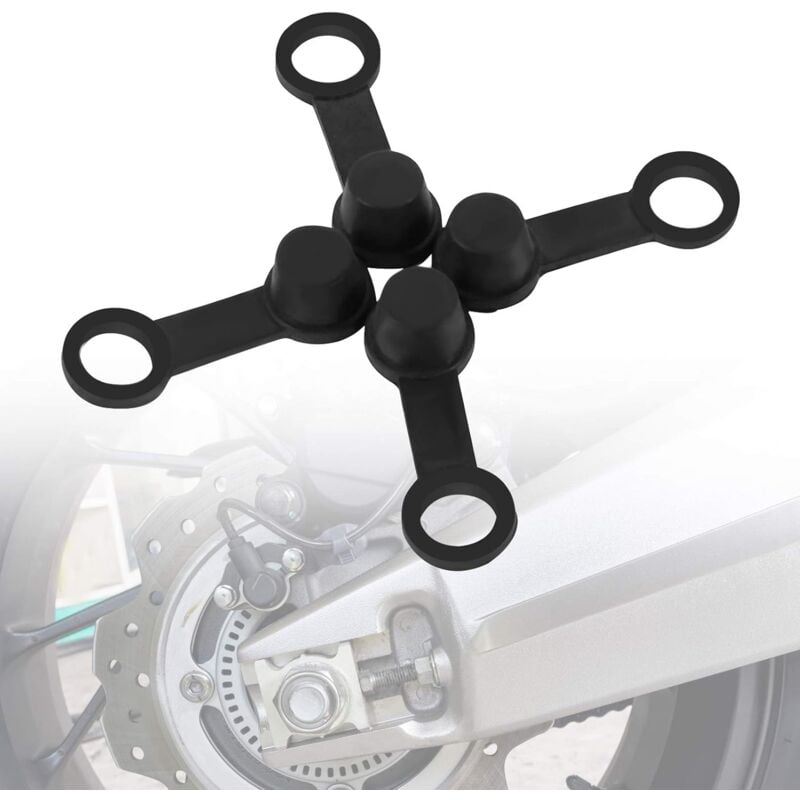 Motorrad Bremssattel Entlüftungsnippel Staubkappen, 4 Stück 8mm Motorrad Bremssattel Nippel Staubkappen Gummi Entlüftungsnippel Abdeckung - Ej.life