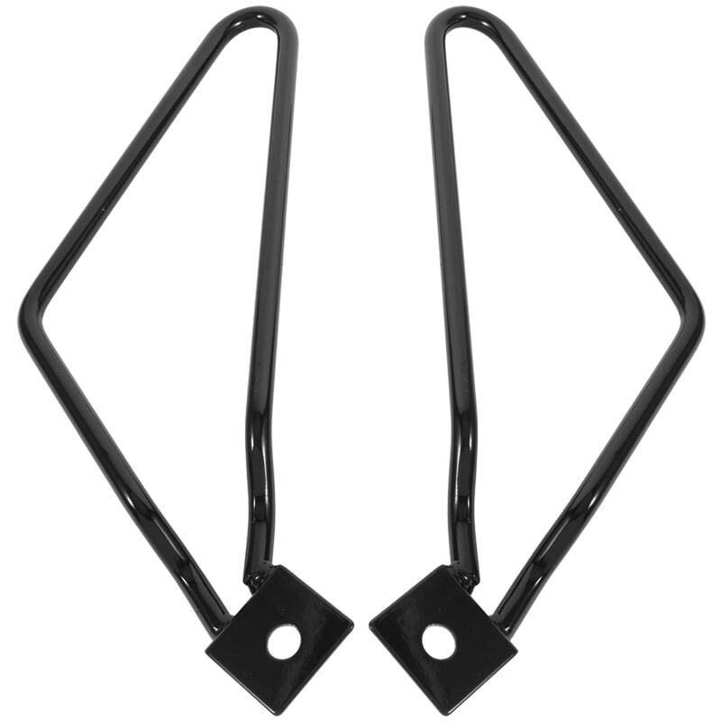 Motorrad Satteltaschenhalter 2x Motorrad Satteltaschen Halterung Halterung Schwarz für XL883/1200 HD1450/1584 - Ej.life