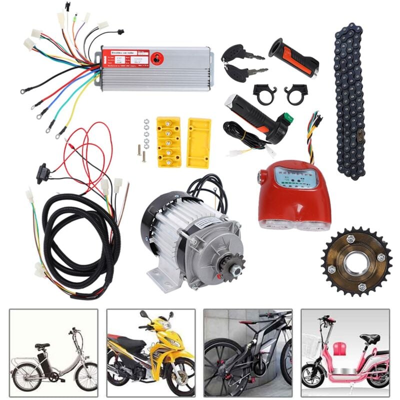 Ej.life - Motorumrüstsatz, Elektrofahrrad-Motorsatz Läuft Reibungslos und Leise, Stabile Geschwindigkeit für Rikscha für Elektro-Dreirad für