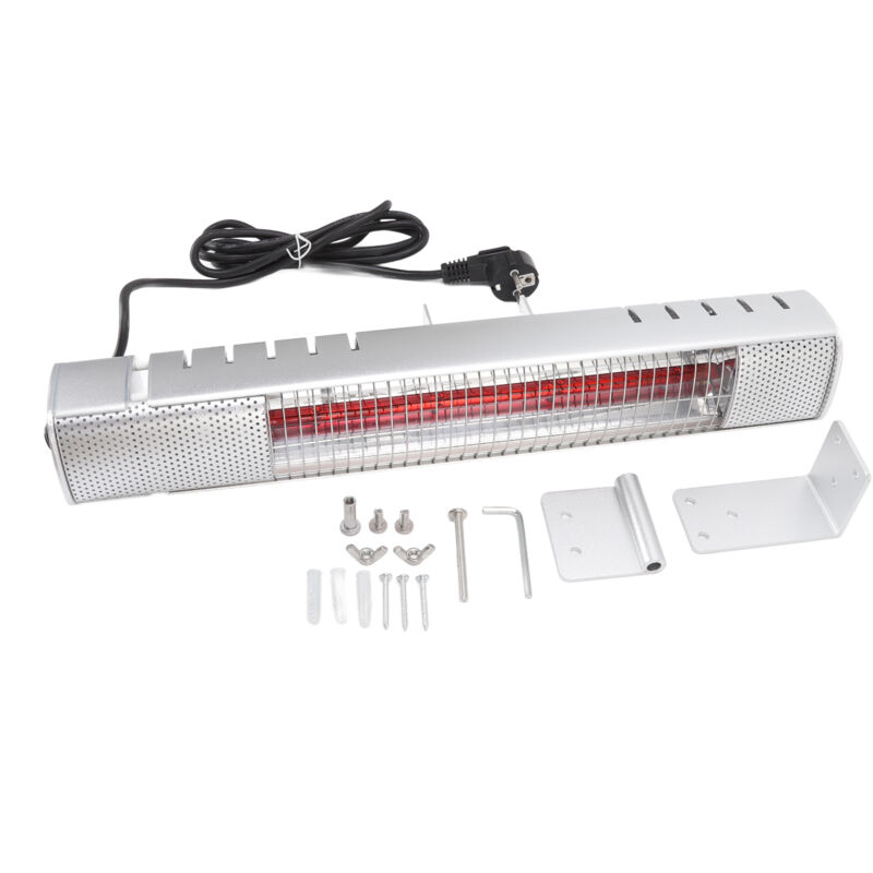 Ej.Life Outdoor-Infrarotheizung 1500 W Strahlungsterrassenheizung für Gartenterrasse, Wickeltisch oder Badezimmer