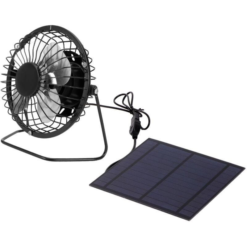 Ej.life - Photovoltaik-Solarpanel-Set für Gewächshaus Solarpanel-Ventilator Mini-Solarbetriebener Ventilator Abluftventilator für Hundehütten Gewächsh