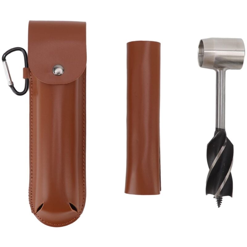 Ej.life - Survival Settlers Tool, Bushcraft Handbohrerschlüssel, Manueller Holzbohrerschlüssel Handüberlebensbohrerschlüssel Multifunktionale