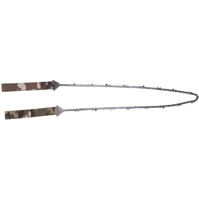 Ej.life - Tragbare Taschenkettensäge, Taschenkettensäge, Outdoor-Survival-Handsäge mit Paracord-Griff, 91,4 cm Dünne Zähne, Handgezogene Säge,