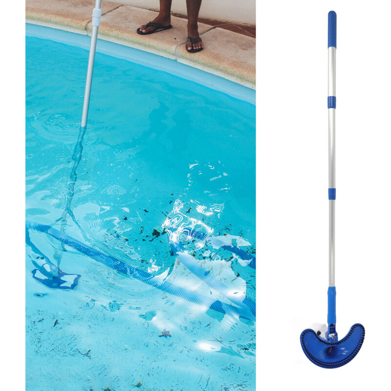 Ej.life - Tragbarer Pool-Staubsauger, Pool-Staubsauger mit Bürste, Pool-Vakuum-Saugwerkzeug, Unterwasserreiniger mit Bürste,