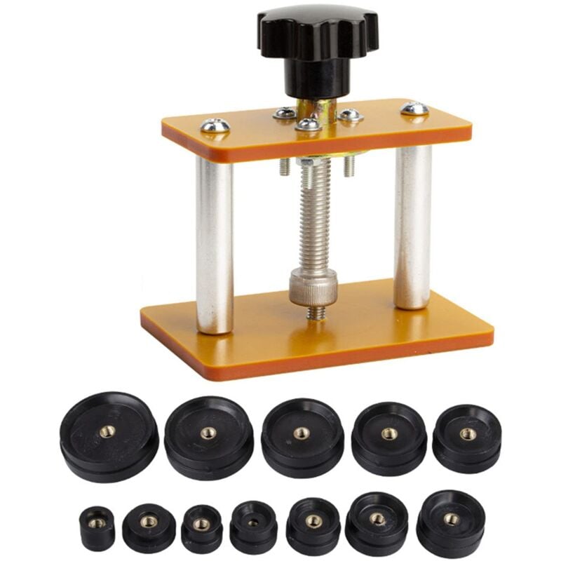 Ej.life - Uhren-Press-Set, Uhren-Reparatur-Werkzeug-Set, Uhrengehäuse-Schließer, Uhren-Batterie-Ersatz, Uhren-Öffner, Gehäuse-Entferner,