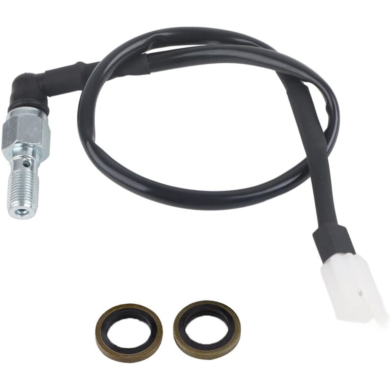 Ej.life - Universal Motorrad Hydraulischer Bremslichtschalter, Hinten Hydraulische Bremsdruck Rücklichtschalter 1,25mm 1mm für Motorrad Roller Moped