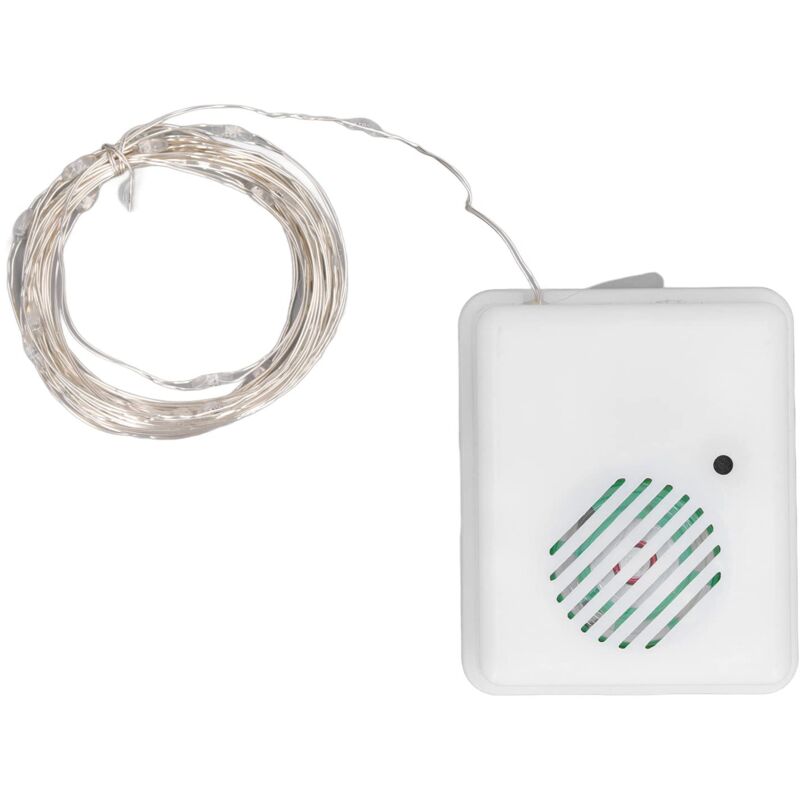 Ej.life - Weihnachtsdekorations-Lichterkette Fröhliche Musik-Lichterkette mit Spracherkennung 3M für Zimmer Schlafzimmer Terrasse Garten Dekoration,