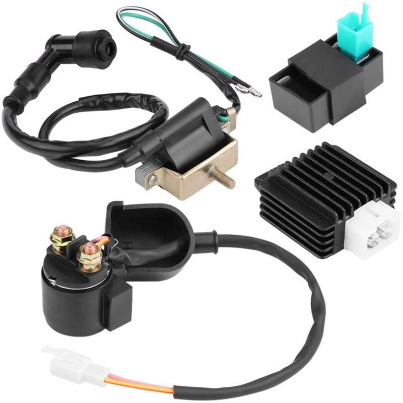 Ej.life - Zündspule cdi Box Regler Gleichrichter 4-stück Zündungen kit für 110CC 125CC 140CC Trail Bike Dirt Bike Quad atv