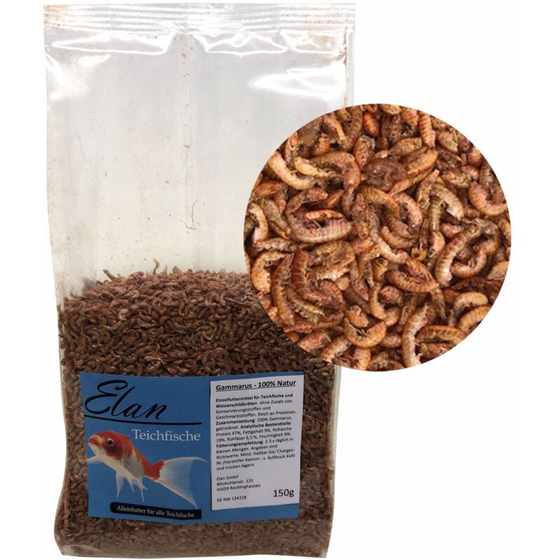 Elan - Gammarus natürliches Premiumteichfutter 150 g Sticks