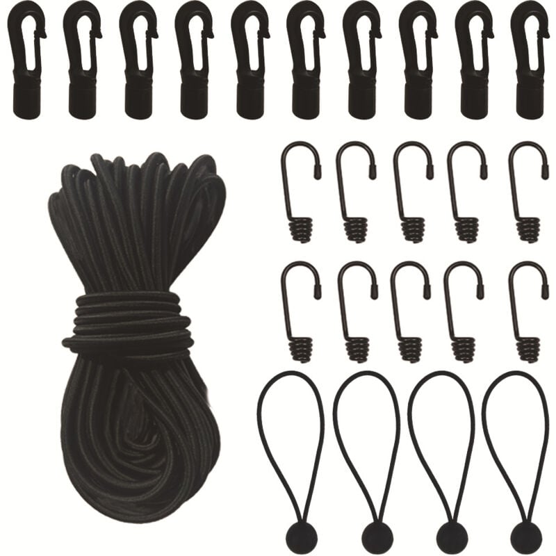 Coocheer - Elastisches Bungee-Seil mit Haken, Bungee-Seil, springender Ball für Kajak, Kanu-Set, Indoor-Outdoor-Aktivitäten, Wassersport