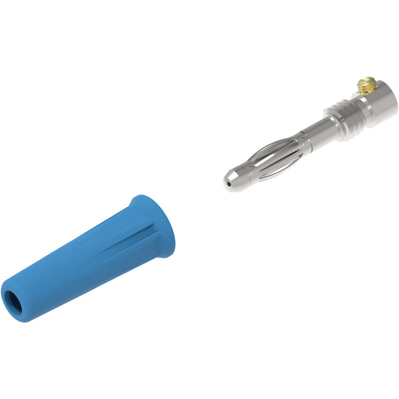 Electro PJP 1060-C-CD1-BL Büschelstecker Stecker, gerade Stift-Ø: 4 mm Blue 1 St.