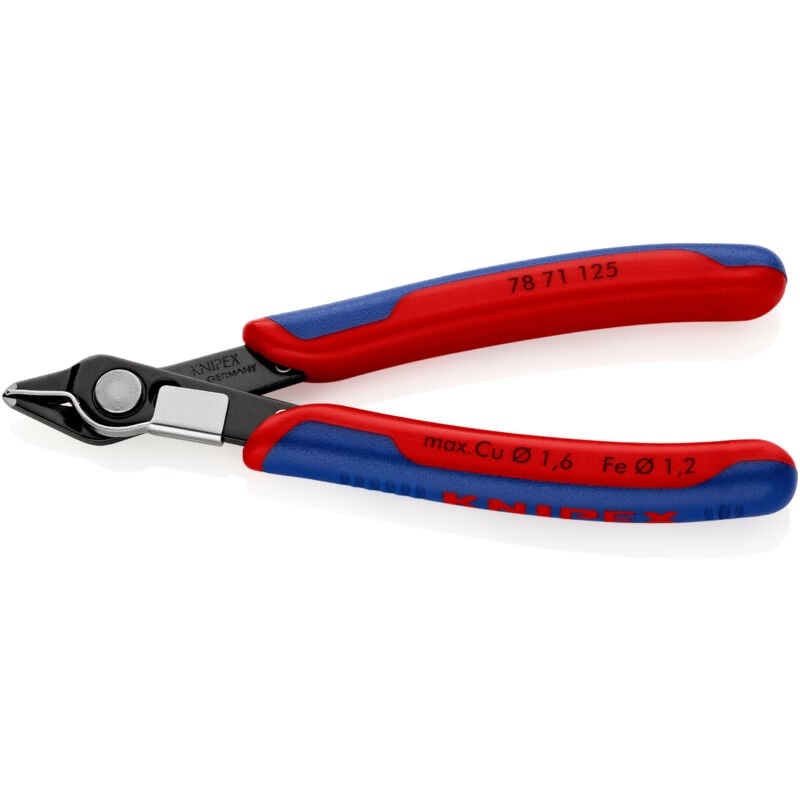 KNIPEX 78 71 125 SB Electronic Super Knips® mit Mehrkomponenten-Hüllen brüniert 125 mm