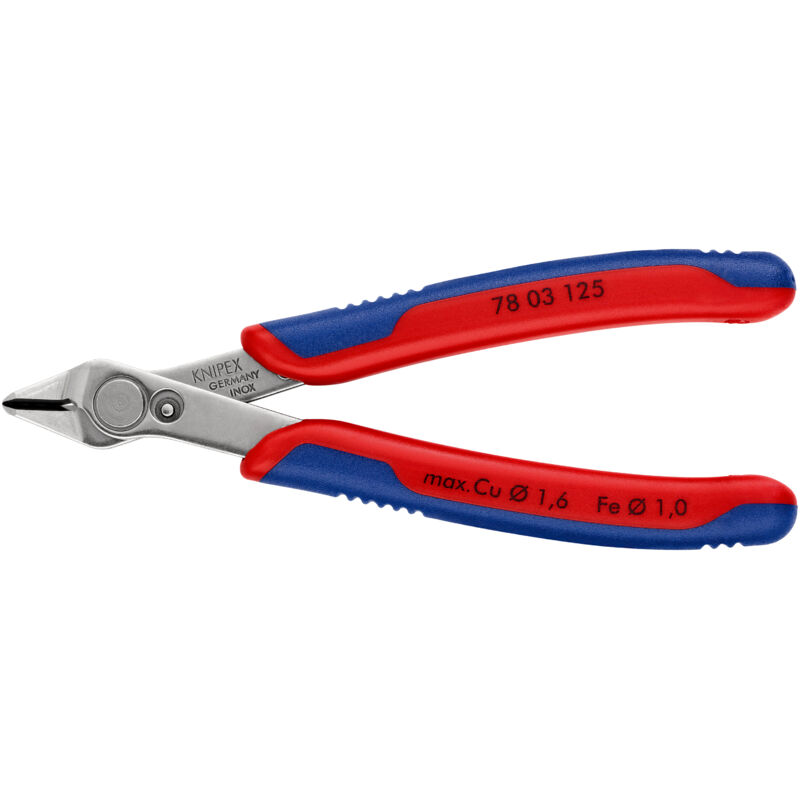 KNIPEX 78 03 125 SB Electronic Super Knips® mit Mehrkomponenten-Hüllen 125 mm