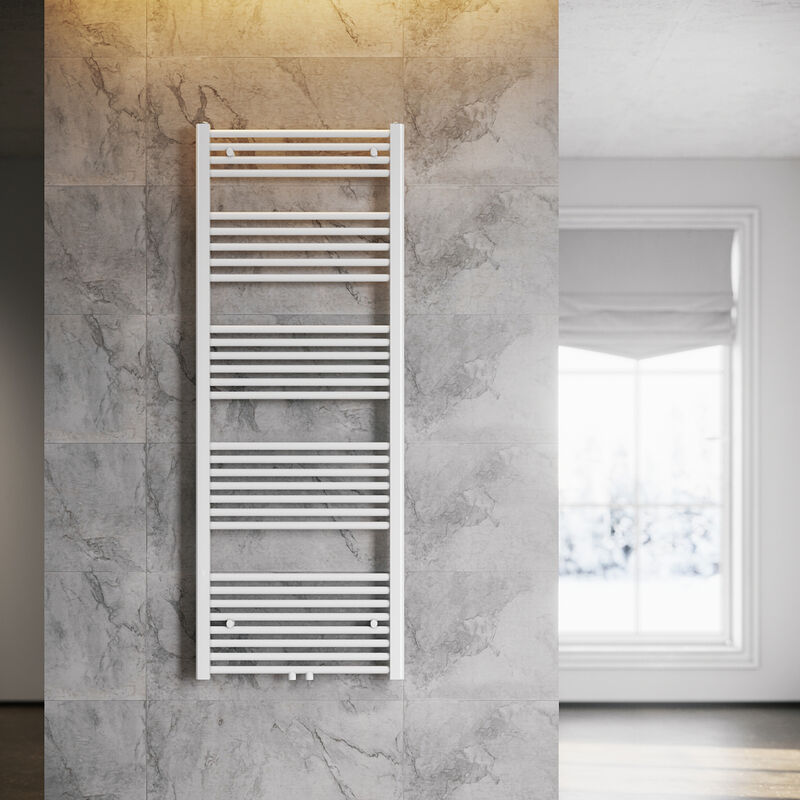 Handtuchtrockner Heizung Bad 1600x600mm Heizung Badezimmer Weiß Handtuchheizkörper - Elegant
