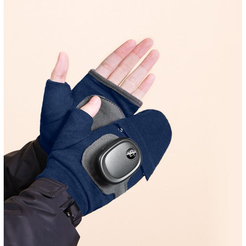 Elektrisch beheizbare Handschuhe, USB-betriebene beheizbare Handschuhe, 3-stufig einstellbare Temperatur-Handwärmer, waschbare, wiederaufladbare
