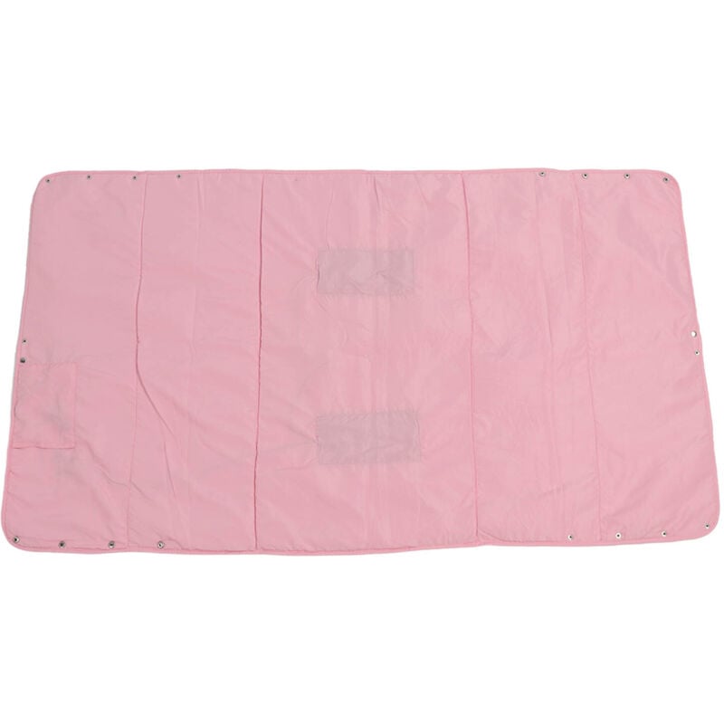 Elektrische Heizdecke, 3 Heizstufen, tragbar, waschbar, wiederverwendbar, faltbar, Baumwolle, für Reisen, rosa.