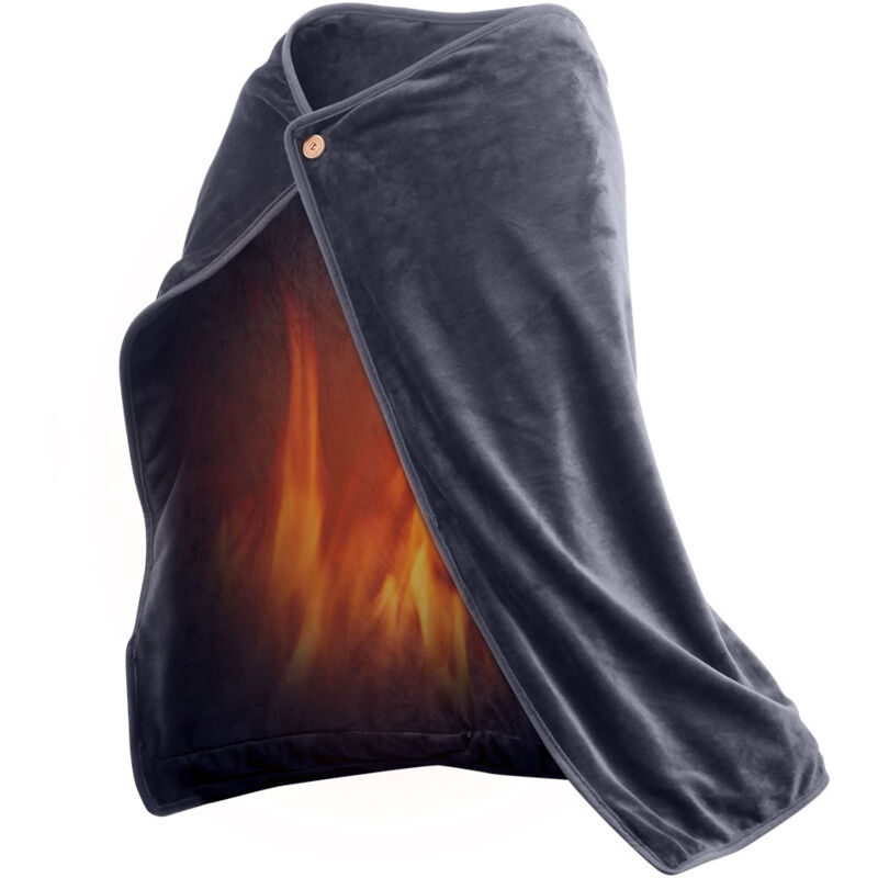 Elektrische Heizdecke für den Winter, USB-Flanell, 5 V, wiederaufladbar, Heizdecke, beheizter Schal, elektrische Heizdecke, Heimheizung, Knieschoner,