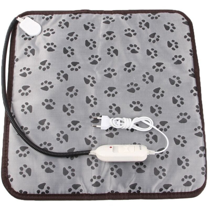Elektrische Heizdecke für Hunde und Katzen, 45 x 45 cm, elektrische Heizmatte für Welpen und Katzen in der Wohnung