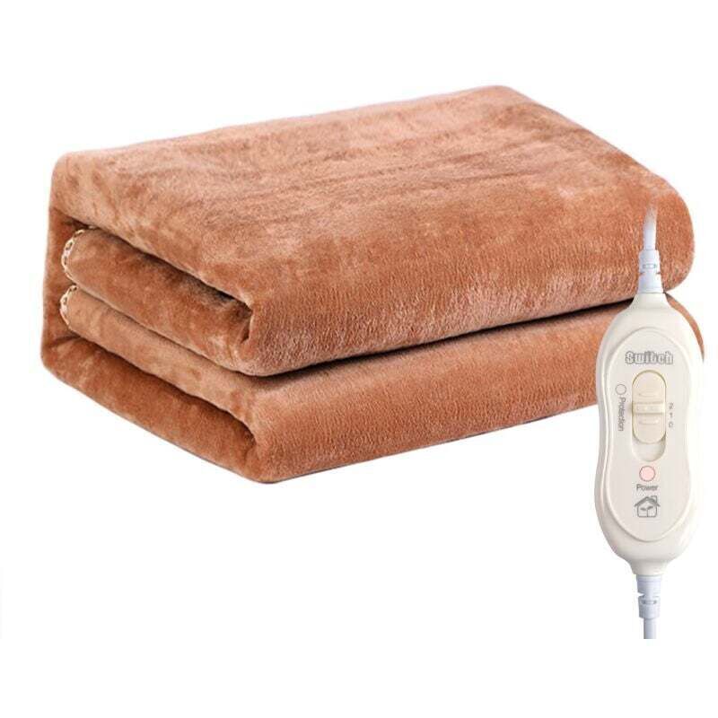 Elektrische Heizdecke, Heizkissen, Warme Decke, Schnelle Erwärmung, Winter-Körperwärmer, Bequemer Matratzenbezug 150 x 80 cm mit 2 Temperaturstufen