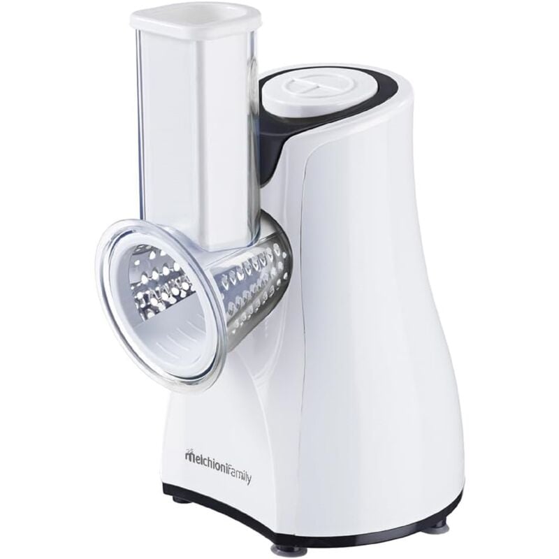Melchioni - Elektrische Reibe Taz 5 Klingen, Effizient & Kompakt Ideal für Gemüse & Käse