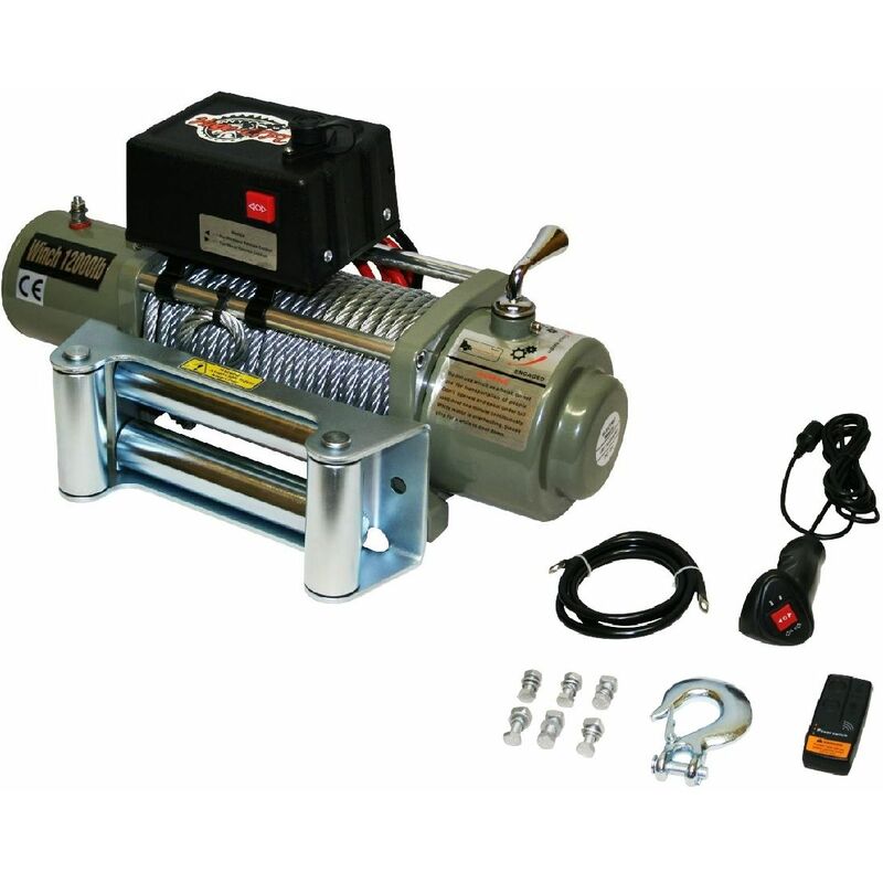 Var-sc12000LB elektrische seilwinde 12V 5443KG motorwinde winde forstwinde offroad quad atv - Varan Motors