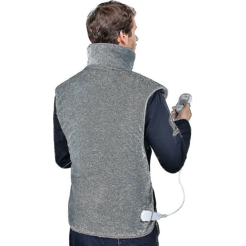 Elektrisches Heizkissen mit schneller Heiztechnologie und 6 Temperaturstufen, 60 x 90 cm elektrische Heizdecke zur Linderung von Rückenschmerzen