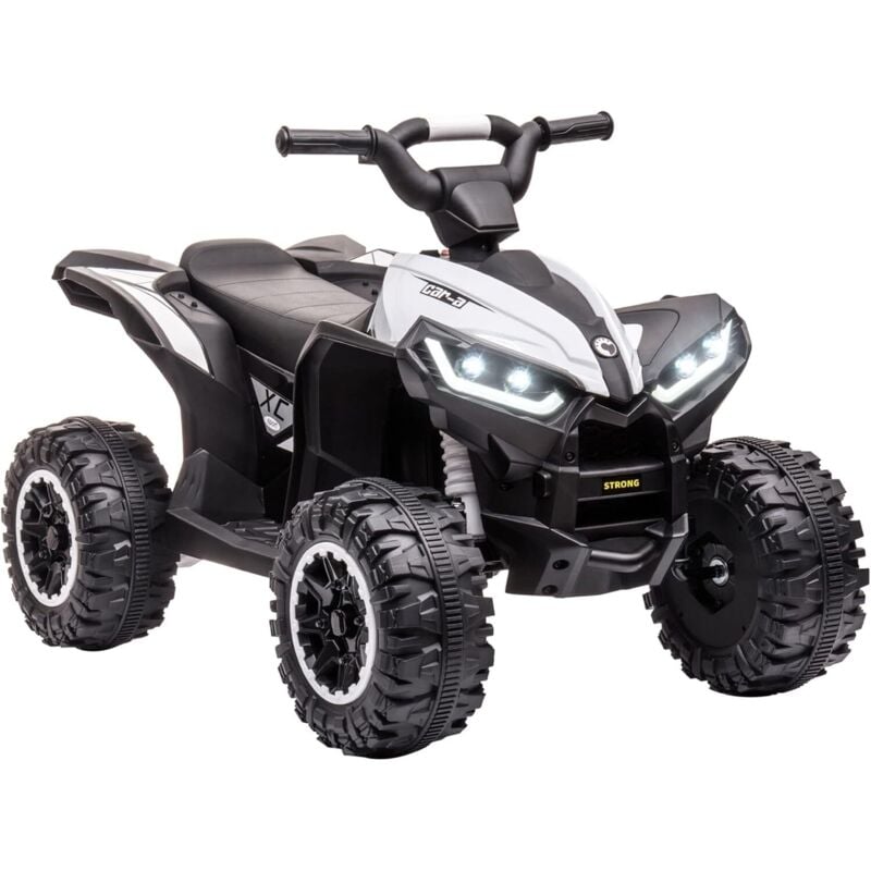 Lunsy - Elektro-Quad 12V Kinderquad mit USB-Anschluss, Kindermotorrad mit MP3-Musikplayer, Scheinwerfer, Kinderfahrzeug für Kinder 3-5 Jahre, 3-6