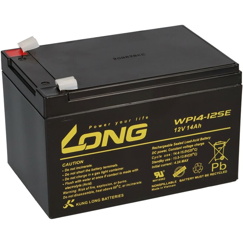 Kunglong - Elektro-Roller-Scooter Batterie Akku 12V 14AH zyklenfest Long