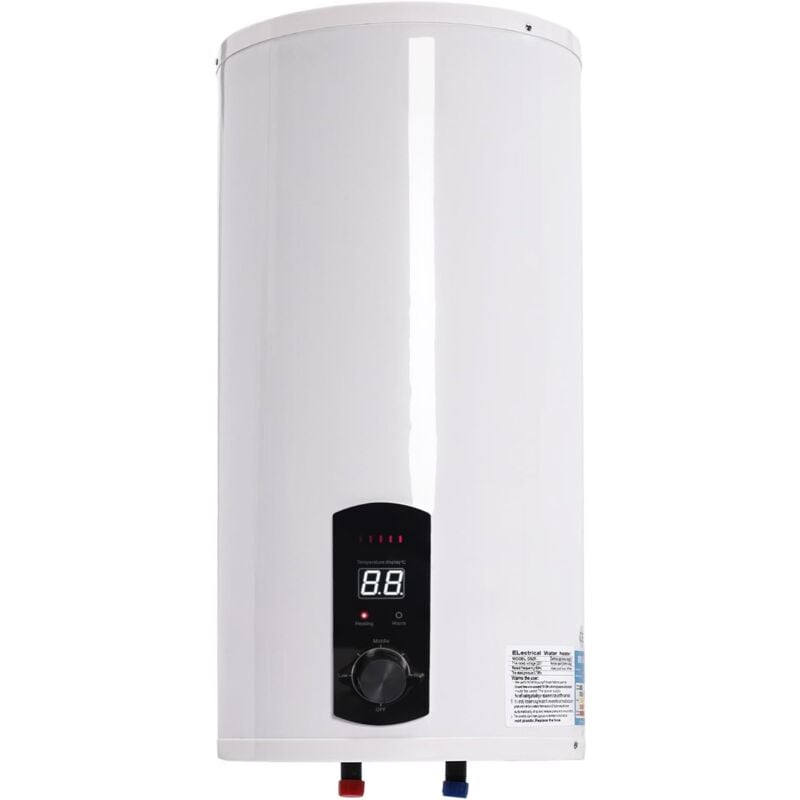 Elektro Warmwasserspeicher Boiler Mit Handbrause LED-Bildschirm 30℃ to 75℃ für Wandmontage - Wasserboiler Boiler Warmwasserbereiter Warmwasserboiler