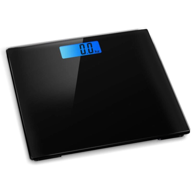 Memkey - elektronische digitale Personenwaage 28x28cm mit Gewichtsmanagement und hintergrundbeleuchtetem Display 180 kg max…