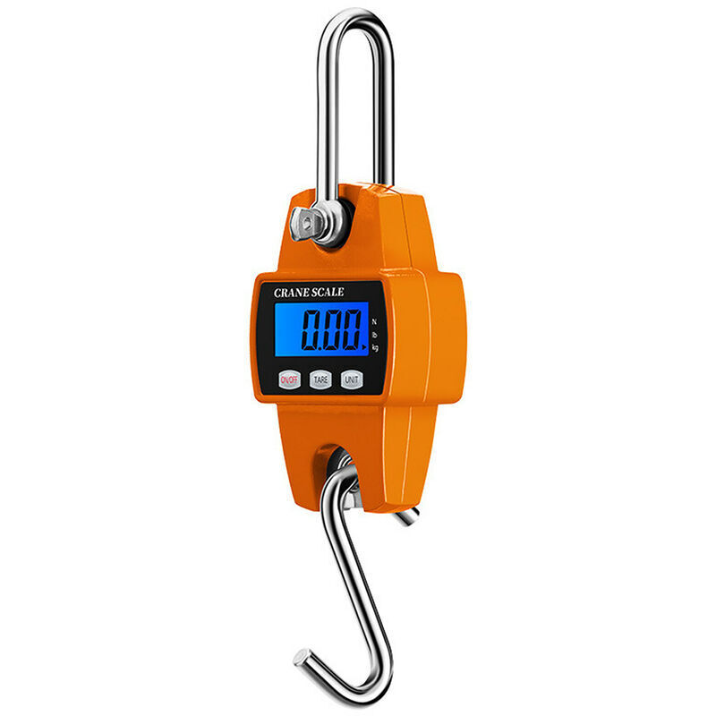 Elektronische Kranwaage, 300 kg/50 g, digitale Hängewaage, Mini-Hebewaage, industrielle elektronische Hakenwaage für Gepäck, Fischzucht und Jagd