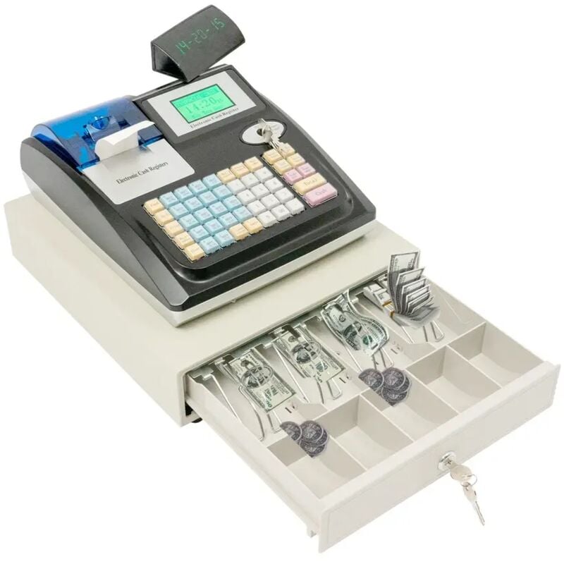 Elektronische Registrierkasse RS232-Schnittstelle, Übertragungsgeschwindigkeit 9600 Supermarkt-Kiosk POS-System für den Einzelhandel 1