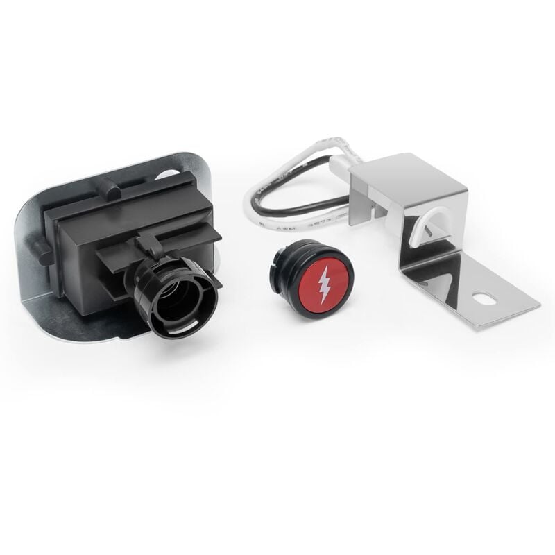 Elektronisches Ersatz-Zündset für Weber Q120 Q220 Gasgrill, ersetzt Teilenummern für Weber 80475, Schwarz