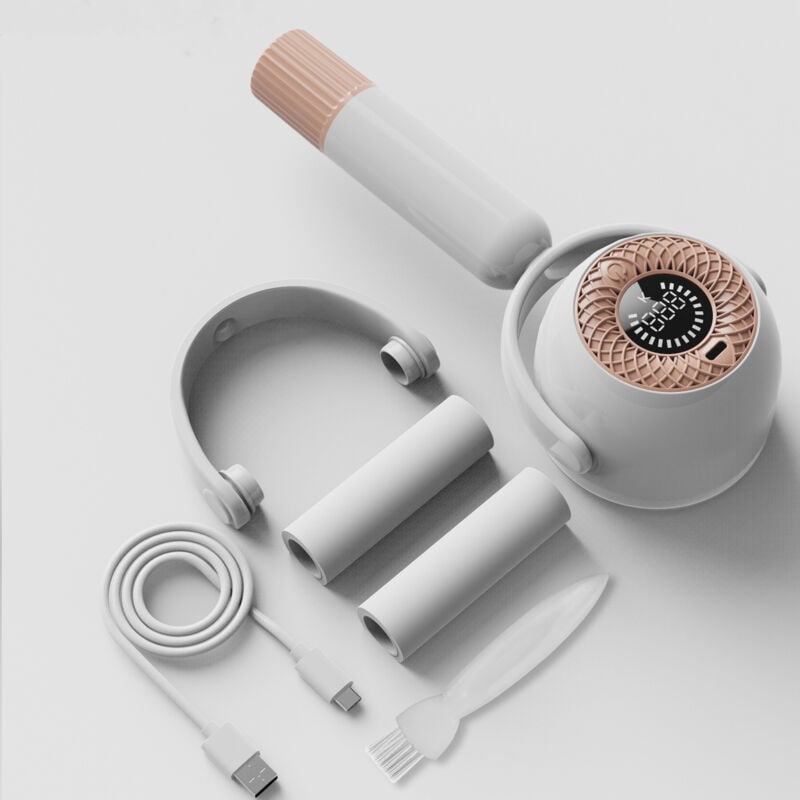 Elektrorasierer, 2 in 1, 3 einstellbare Leistungsstufen, elektrostatische Bürste, wiederaufladbar über USB, LED-Anzeigen, für verschiedene Textilien